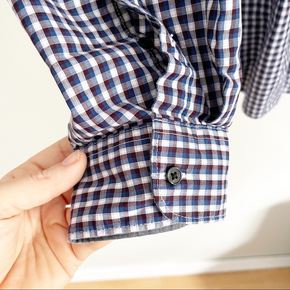 LIZ CLAIBORNE men's plaid button down shirt - Picture 6 of 9